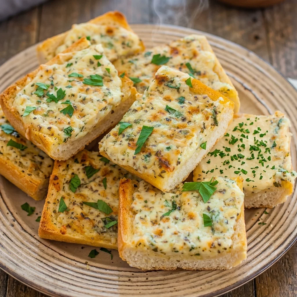 Garlic cheese bread at Taystee Donair & Pizza in Edmonton