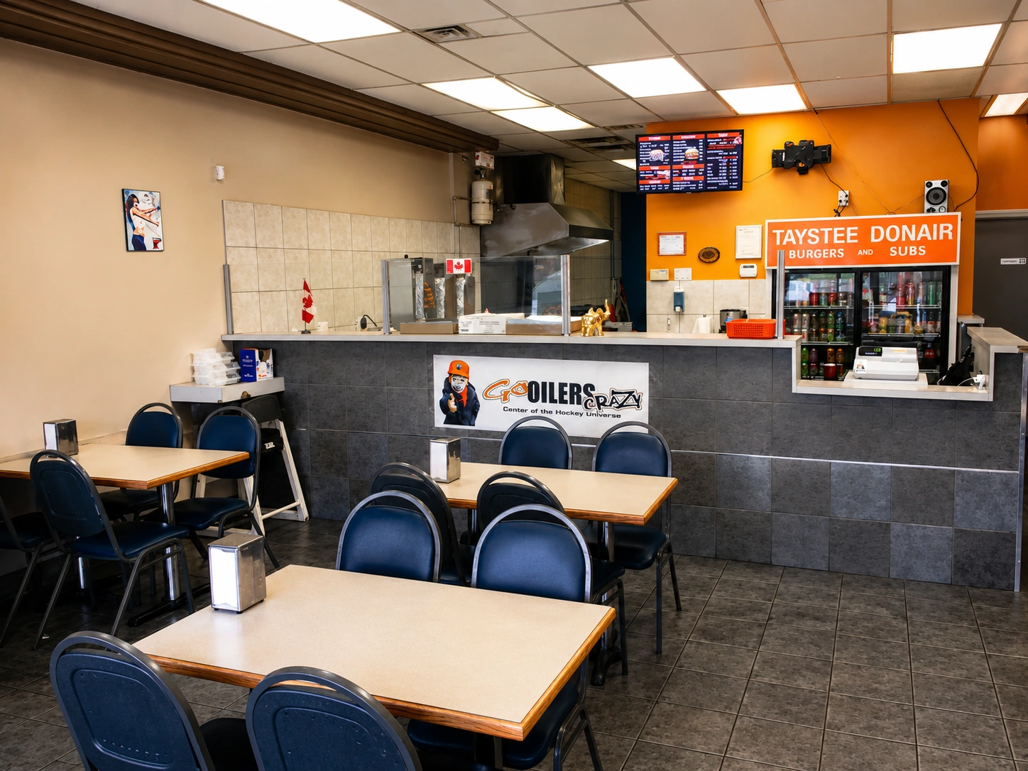 Loaded donairs and pizzas at Taystee Donair & Pizza in Clareview, Edmonton